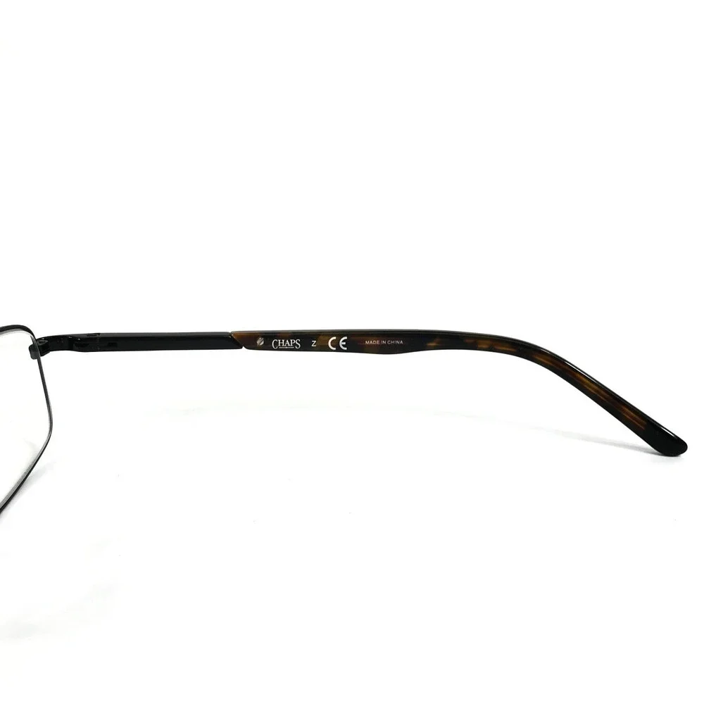 Chaps Eyeglasses Frames CP2079 107 Black Tortoise Rectangle Wire Rim 52-15-140